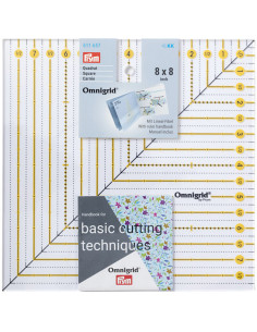 Righello patchwork Omnigrid quadrato 8 x 8 pollici