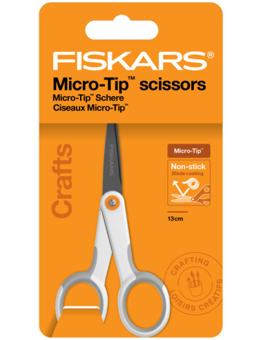 Forbici Fiskars antiaderenti Micro-tip 13 cm