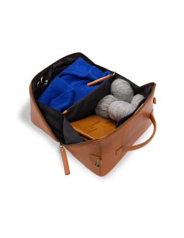 Borsa a tracolla Muud Cleo midi - Whisky