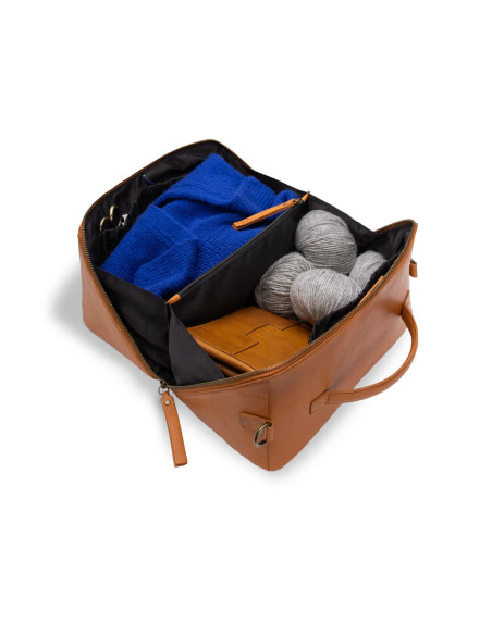 Borsa a tracolla Muud Cleo midi - Whisky