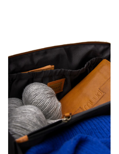 Borsa a tracolla Muud Cleo midi - Whisky