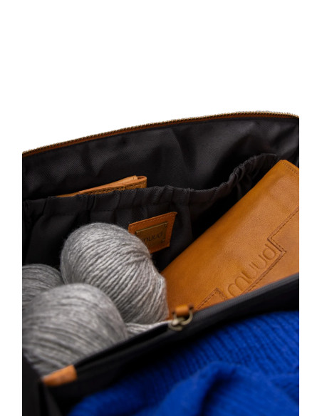 Borsa a tracolla Muud Cleo midi - Whisky