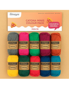 Confezione da 10 gomitoli Scheepjes Catona Colour Pack - Pizza pie
