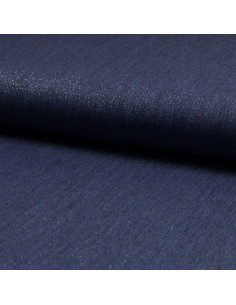 Tessuto chambray lurex - Blu