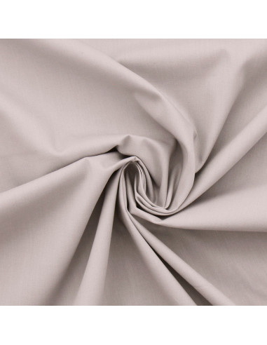 Tessuto popeline di cotone - Grigio argento