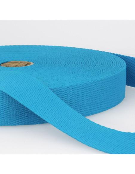 Cinghia in cotone per borse - Blu turchese