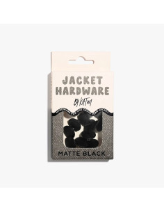 Kit di bottoni per giacche in jeans - Nero opaco 2