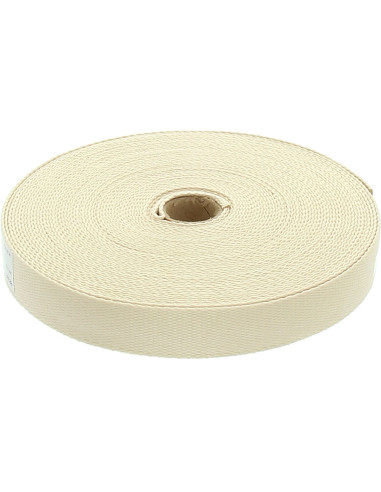 Cinghia in cotone per borse - Ecru