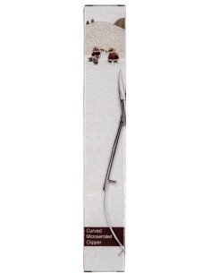 Forbici pinzetta punta curva microdentata 12 cm Apliquick