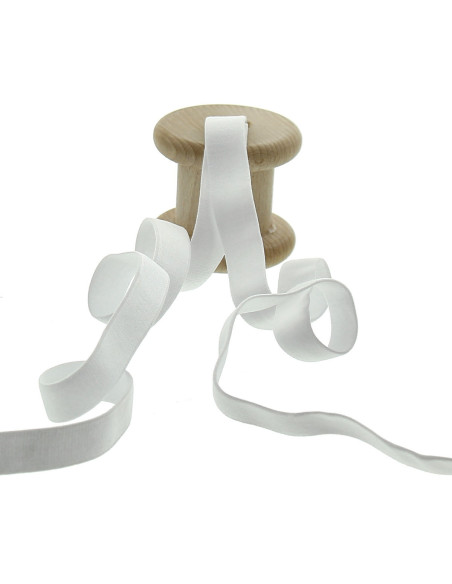Elastico spallina reggiseno 15 mm - Bianco