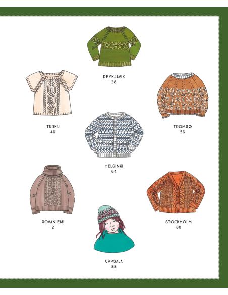 Libro maglie nordiche - 12 modelli da lavorare a maglia per l'inverno