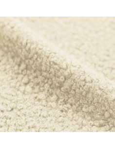 Tessuto pelliccia riccia - Ecru