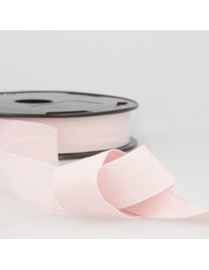 Nastro in cotone a spina di pesce - Rosa chiaro