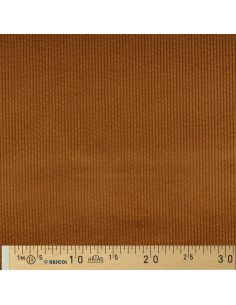 Tessuto velluto a coste cotone - Avana 2