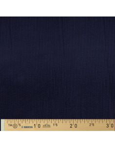 Tessuto velluto a coste cotone - Blu marino 2
