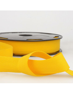 Nastro in cotone a spina di pesce - Giallo
