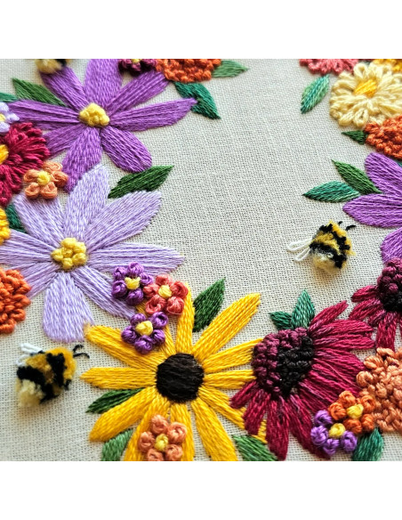 Kit broderie - Bumblebee Bouquet