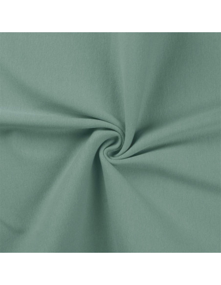 Tessuto jersey a coste - Verde grigio