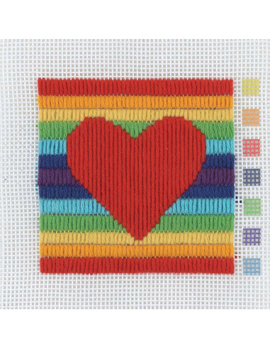 Il mio primo kit di tela - Cuore
