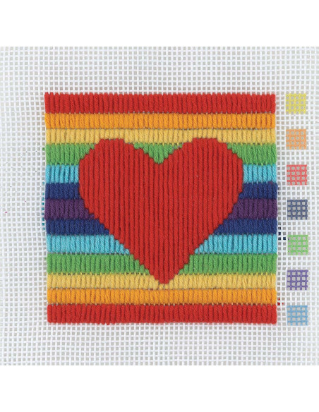 Il mio primo kit di tela - Cuore