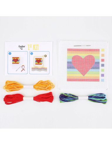 Il mio primo kit di tela - Cuore