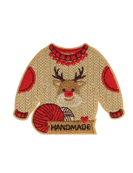 Toppa termoadesiva maglione di Natale