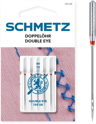 Ago con doppia cruna Schmetz
