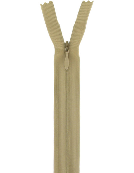 Cerniera invisibile - Beige medio