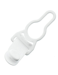 Fibbia reggicalze in metallo - Bianco 2