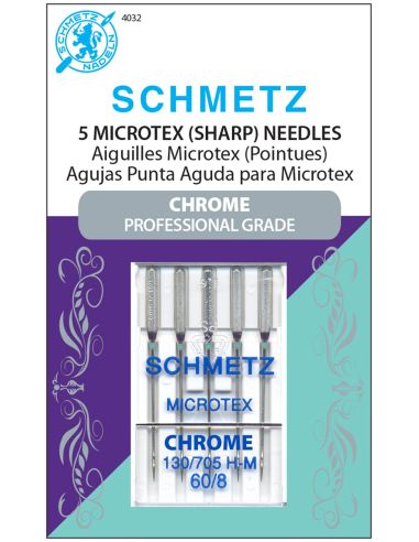 Aghi microtex cromati Schmetz