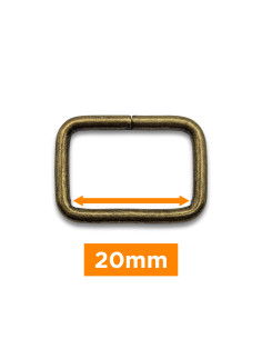 Fibbia rettangolare - Bronzo 20 mm