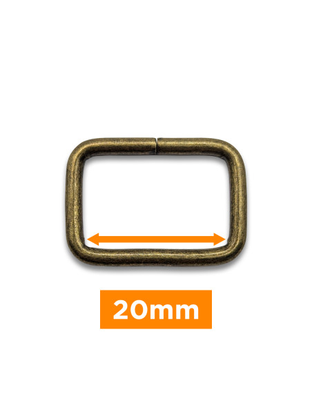 Fibbia rettangolare - Bronzo 20 mm