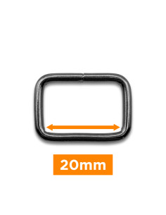 Fibbia rettangolare - Cannone da 20 mm