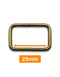 Fibbia rettangolare - Bronzo 25 mm