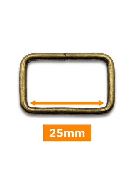 Fibbia rettangolare - Bronzo 25 mm