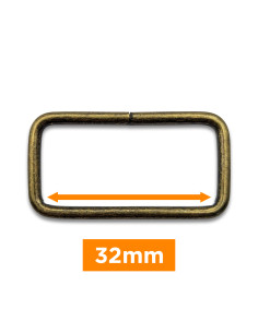 Fibbia rettangolare - Bronzo 32 mm