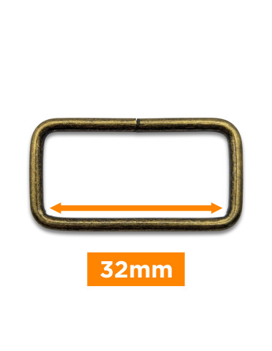 Fibbia rettangolare - Bronzo 32 mm