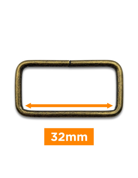 Fibbia rettangolare - Bronzo 32 mm