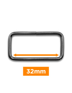 Fibbia rettangolare - Canne di fucile 32 mm