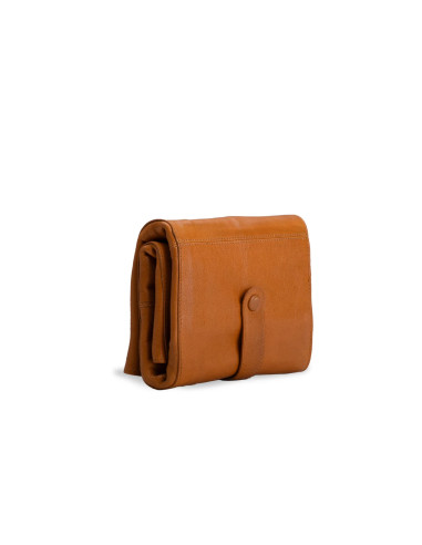 Custodia in pelle per aghi circolari Muud Stockholm XL - Whisky