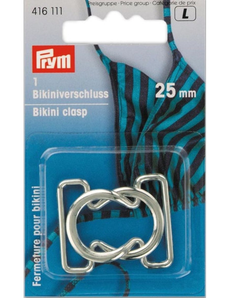 Clip bikini metallo Cerchi - Argento