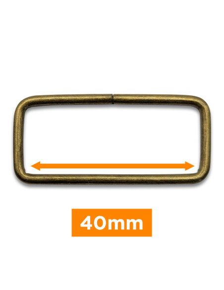 Fibbia rettangolare - Bronzo 40 mm