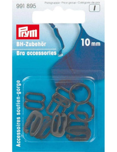 Accessori per reggiseno 10 mm nero