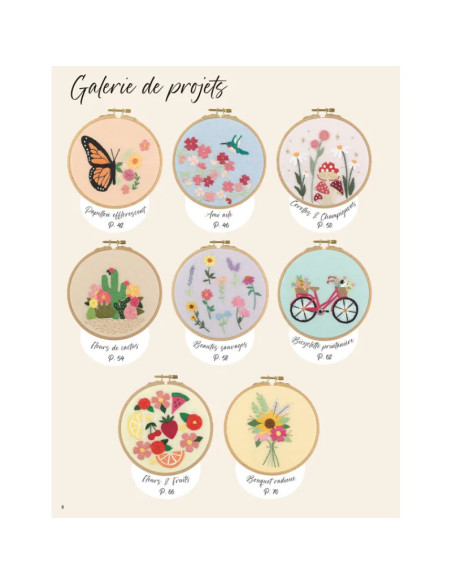 Libro ricamo di fiori