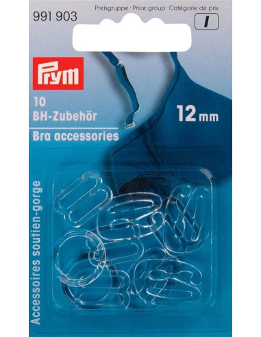 Accessori per reggiseno 12 mm trasparenti