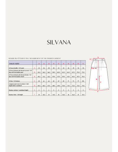 Modello di gonna Silvana - Maison Fauve