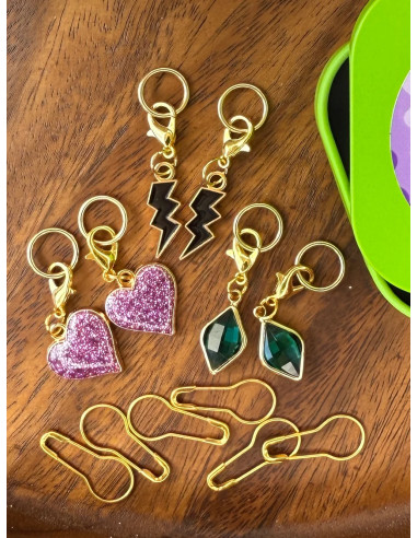 Set di 12 anelli marcapunti - Funky Wave