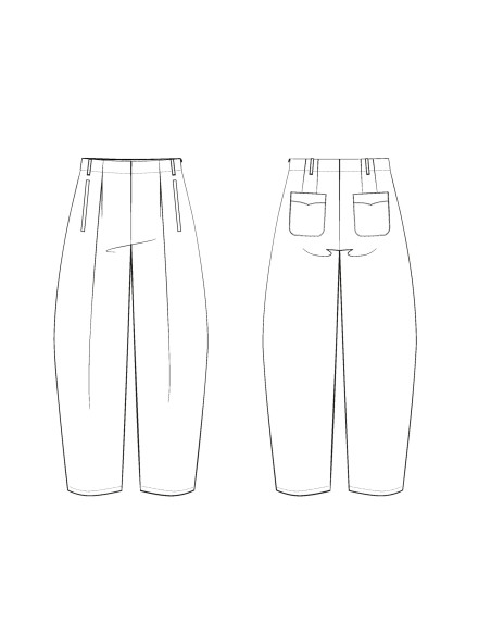 Modello di pantaloni Andréa - Maison Fauve