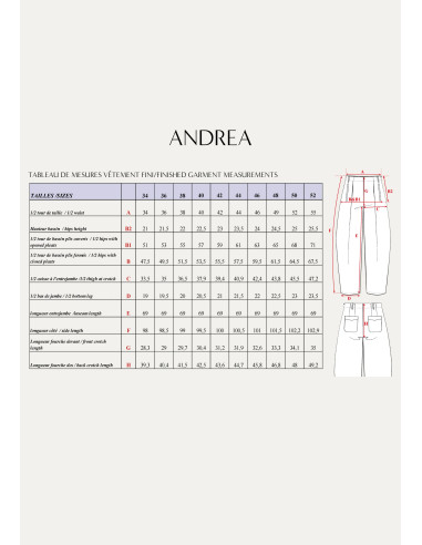 Modello di pantaloni Andréa - Maison Fauve