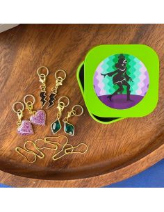 Set di 12 anelli marcapunti - Funky Wave